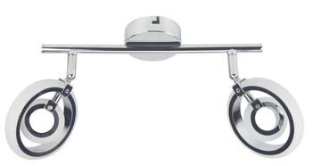 LED stropní svítidlo Celt moderní chromované s nastavitelným osvětlením do obýváku nebo ložnice 40 cm