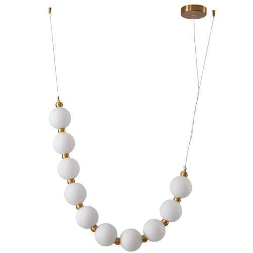 Závěsné LED svítidlo koule CORALLI S bílé moderní nad kuchyňský ostrůvek do obýváku Step into Design