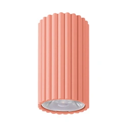 Stropní LED plafon IVAR broskvový válcový do obývacího pokoje