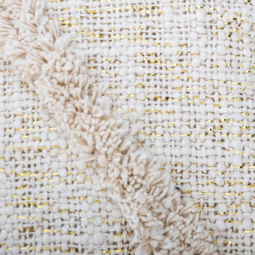 Bavlněný přehoz Shine 130x180 cm béžový boho do ložnice Atmosphera