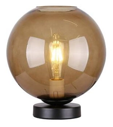 Stolní lampa GLOBE hnědá moderní skleněná do ložnice a obýváku CANDELLUX LIGHTING