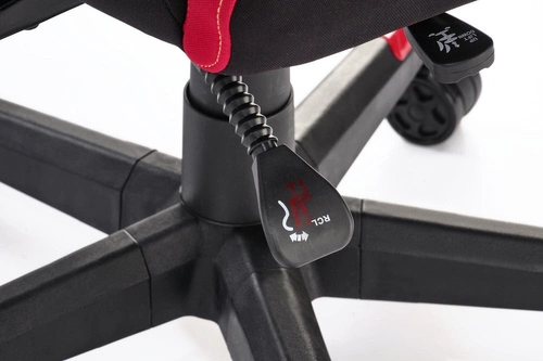 Ergonomická otočná herní židle Abruzzi s opěrkou hlavy červená/černá k psacímu stolu