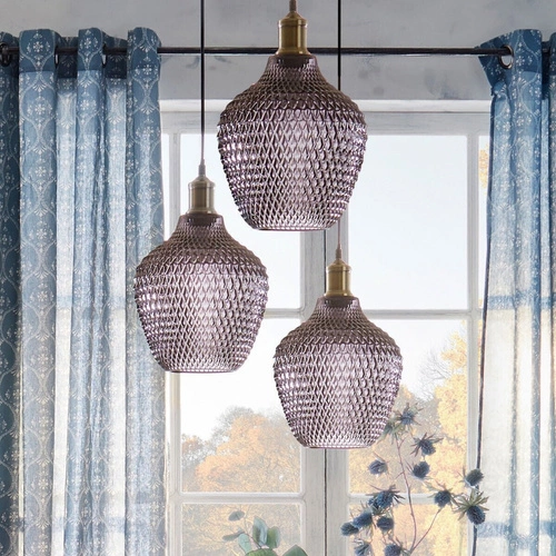 Závěsné svítidlo Omaha průhledná koule do obýváku a jídelny, nastavitelná skleněná Atmosphera