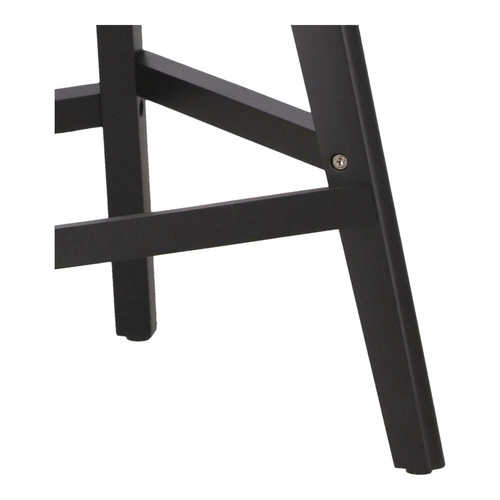 Barová židle Norden wood černá nízká PP šedá