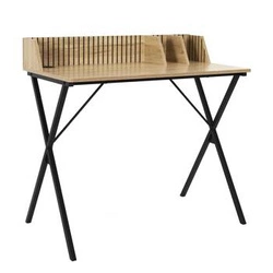 Psací stůl loftový Klaus přírodní 90 cm moderní na práci a studium Intesi