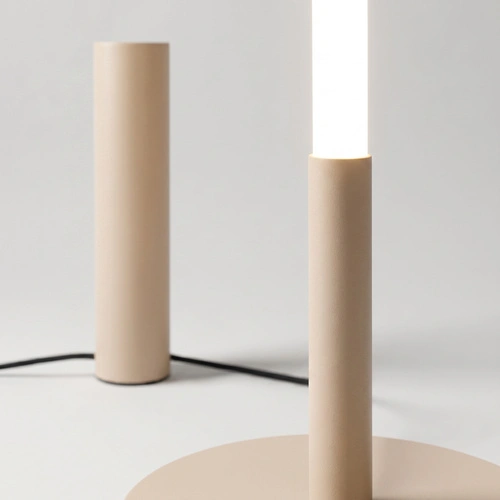 TRANG moderní stojací lampa do obývacího pokoje béžová LED 3000K