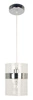 Brando 15 závěsná lampa 1x60W E27 chrom / transparentní