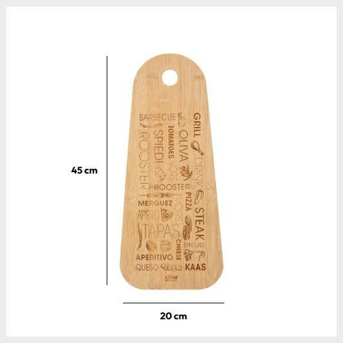 Bambusové kuchyňské prkénko Tapas 45x20 cm na servírování pochutin 5five simply smart