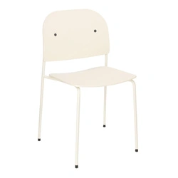 Židle Ravio moderní plastová bílo-krémová do jídelny a kuchyně