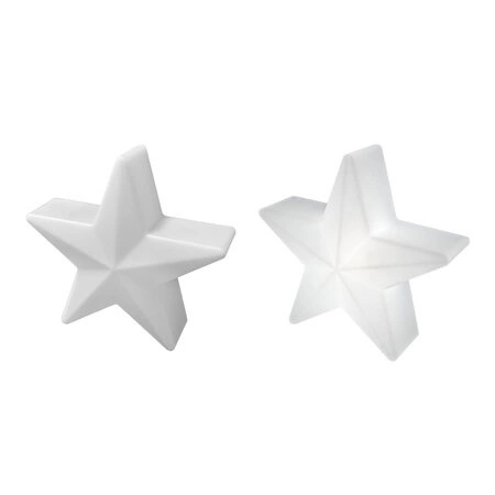 Dekorační zahradní lampa hvězda STAR LED RGBW 16 barev 30 cm