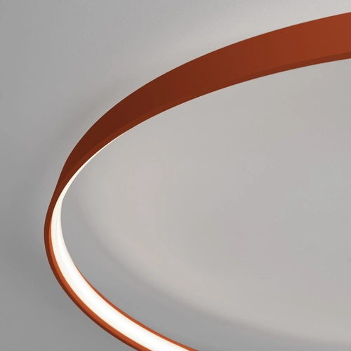 Stropní LED svítidlo RIO 55 moderní kulaté červené do obýváku, kuchyně, ložnice