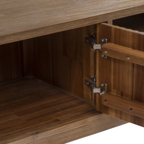 Dřevěný TV stolek Sabor 160 cm s policemi z akácie do obýváku Atmosphera