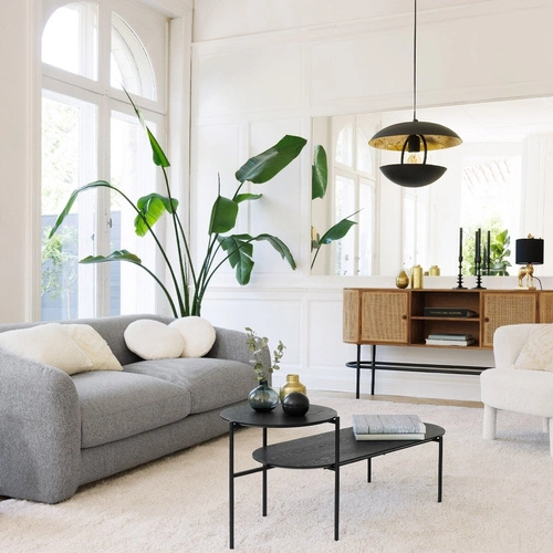 Závěsné svítidlo Estee černé kovové industriální nad jídelní stůl a do obýváku Atmosphera