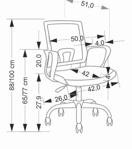Otočná kancelářská židle Calmo růžová s područkami moderní do kanceláře a pracovny