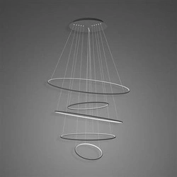 Závěsné LED svítidlo kruhy Altavola černé 150 cm moderní do obýváku s nastavitelnou výškou