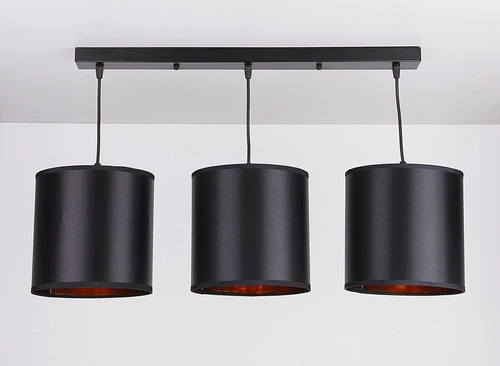 Candida závěsná lampa černá 3x40W E27 stínidlo černé