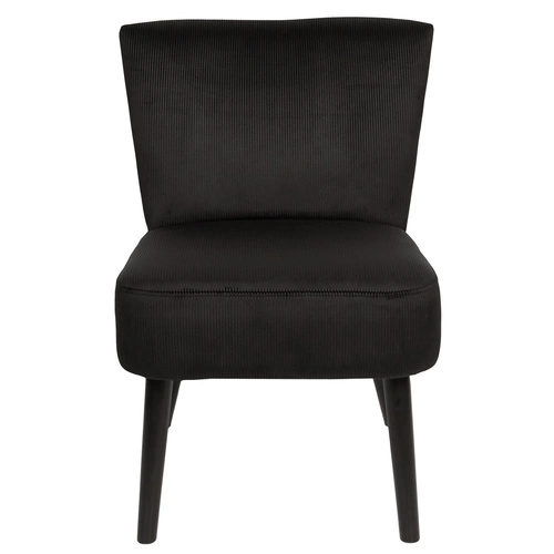 Relaxační křeslo Giulia černý manšestr do obýváku moderní skandinávský Intesi