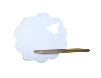 Nástěnné LED svítidlo Sheep bílé klasické dřevěné do dětského pokoje 5W 4000K CANDELLUX