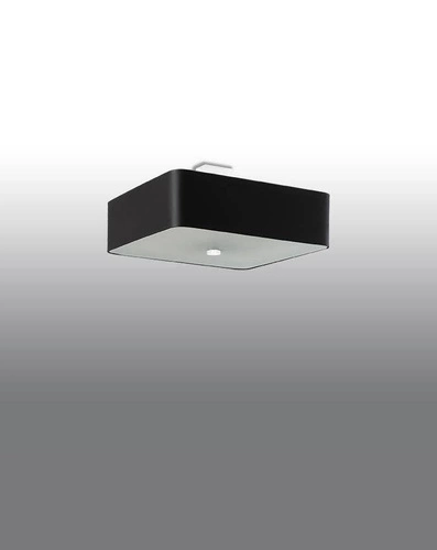 Stropní černé čtvercové svítidlo Lokko 45 cm moderní do obýváku, ložnice nebo kuchyně