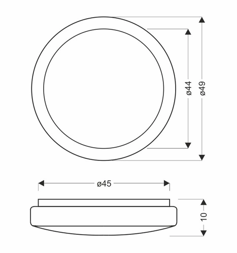Stropní LED svítidlo Jasper 49 cm bílé moderní do obýváku, ložnice, kuchyně CANDELLUX