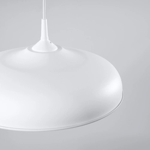 Závěsné svítidlo GINA bílá moderní nad stůl do obýváku a jídelny 38 cm SOLLUX LIGHTING