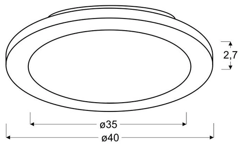 LED stropní svítidlo Pixel 40 cm bílé kulaté IP44 skleněné do obýváku a kuchyně CANDELLUX