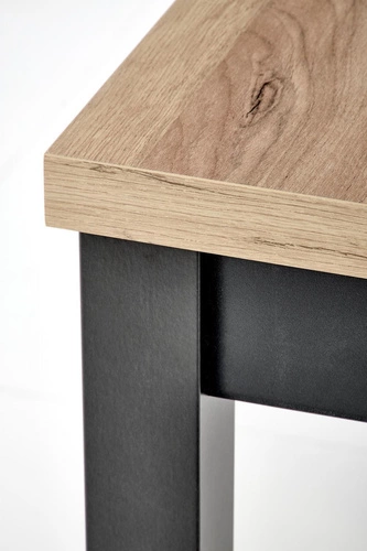 Rozkládací jídelní stůl Tiago 90-125x90 moderní dub artisan černé nohy Intesi