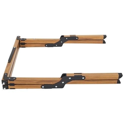 Skládací čtvercový konferenční stolek Mariposa moderní hnědý na zahradu a balkon Intesi