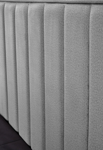 Čalouněná postel Renji 160x200 s úložným prostorem šedý samet do ložnice moderní