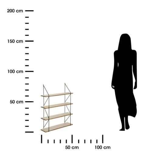 Nástěnná police Iris 60x80cm