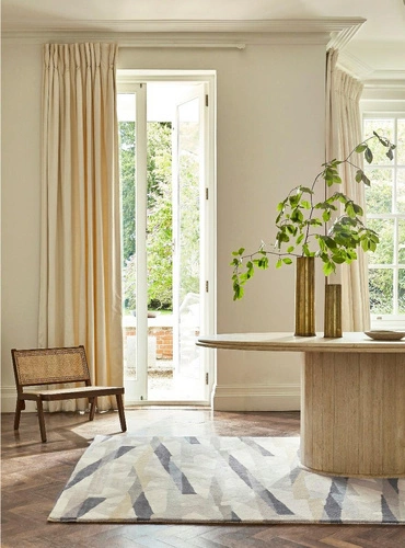 Moderní vlněný koberec Diffinity Oyster 250x350 geometrický do obývacího pokoje a ložnice Harlequin