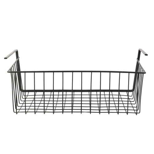 Závěsný policový koš M černý