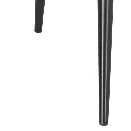 Čalouněná sametová židle PLAID černá do jídelny a obýváku na kovových nohách Intesi