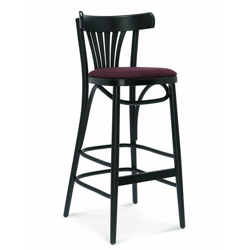 Dřevěný barový stolička s opěrkou Fameg BST-788 FAN na míru do kuchyně a jídelny ve retro stylu