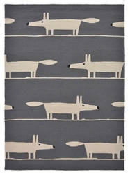 Venkovní koberec Mr Fox Charcoal 140x200 šedý moderní na terasu a balkon snadno čistitelný