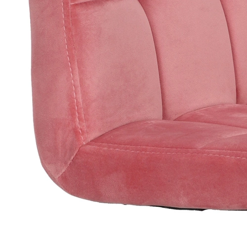 Ergonomická kancelářská židle Cosmo Arm růžový samet s opěrkami na studium a práci