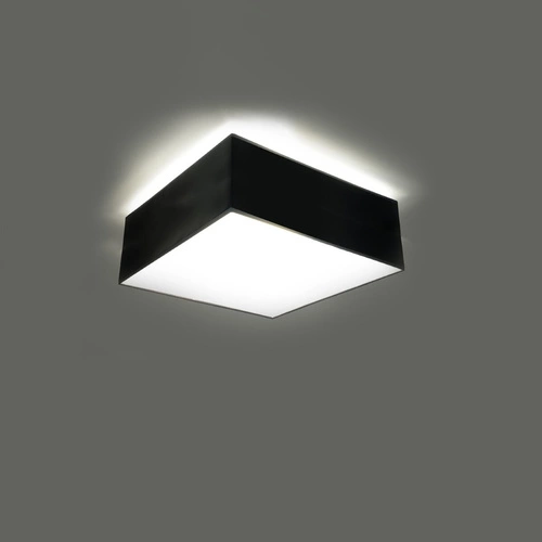 Černý čtvercový stropní svítidlo HORUS 25 moderní do obýváku kuchyně ložnice Sollux Lighting