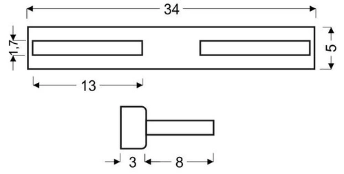 Nástěnné LED svítidlo Hana 36 moderní chrom bílá do obýváku a ložnice CANDELLUX