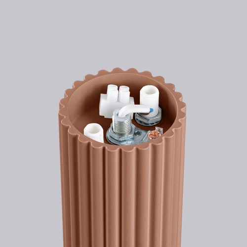 Stropní svítidlo HALO mocca kulaté moderní skleněné IP44 do koupelny béžové SOLLUX