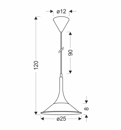 Závěsné svítidlo Kiruna S Black