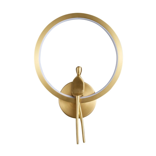 AMICI RING LED nástěnné svítidlo zlaté 27 cm
