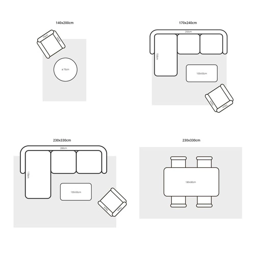 Vlněný koberec do obýváku Decor Proof 200x280 béžový moderní obdélníkový snadno čistitelný