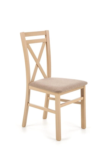 Dřevěná jídelní židle Alaska dub sonoma tmavě béžová klasická Intesi