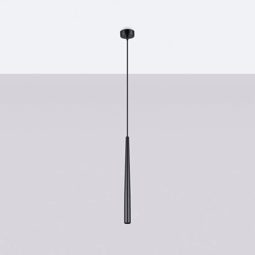 Závěsné svítidlo BLISS 1 černé moderní nastavitelné nad stůl do obývacího pokoje a jídelny