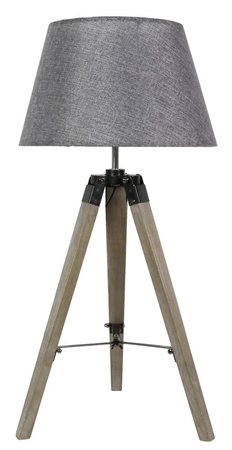 Stolní lampa Lugano 1x60W E27 šedá + stínidlo stejného indexu