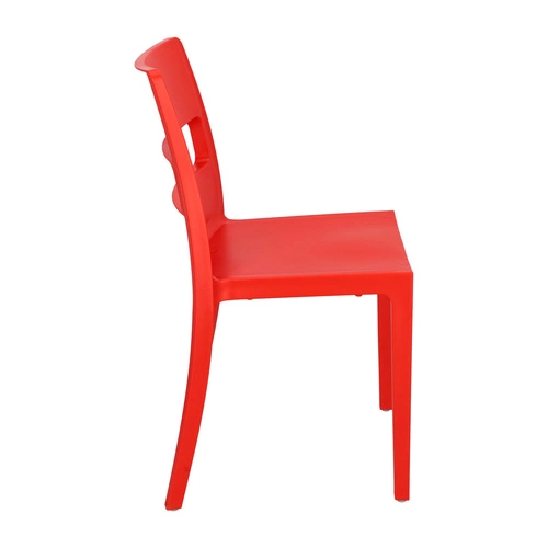 Zahradní židle Sai červená, stohovatelná, moderní plastová na zahradu SCAB Design