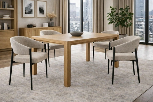 Židle Kapia šedá s podloketníky do jídelny a obývacího pokoje moderní