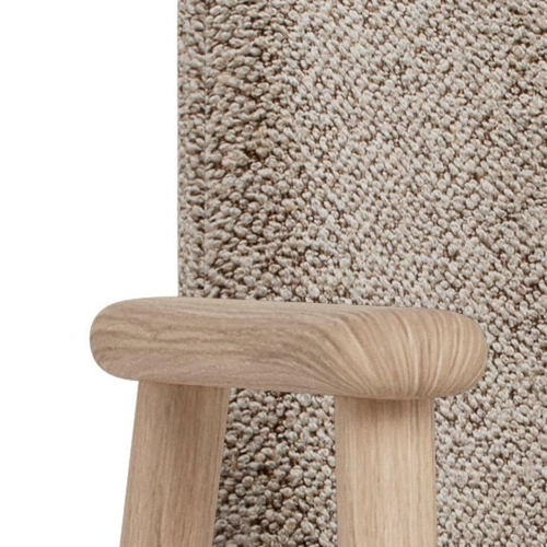 Židle Leo Actona béžová bouclé bělený dub jídelní židle