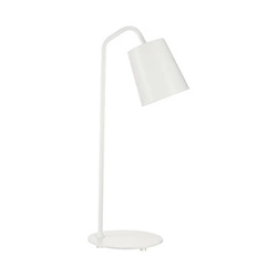 Stolní lampa ZEN T bílá kovová moderní noční lampička do ložnice 56 cm Step into Design