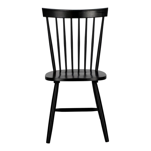 Dřevěná jídelní židle Tulno černá retro do kuchyně a jídelny vintage